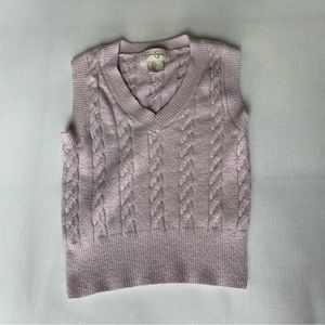 cropped sweater vest
